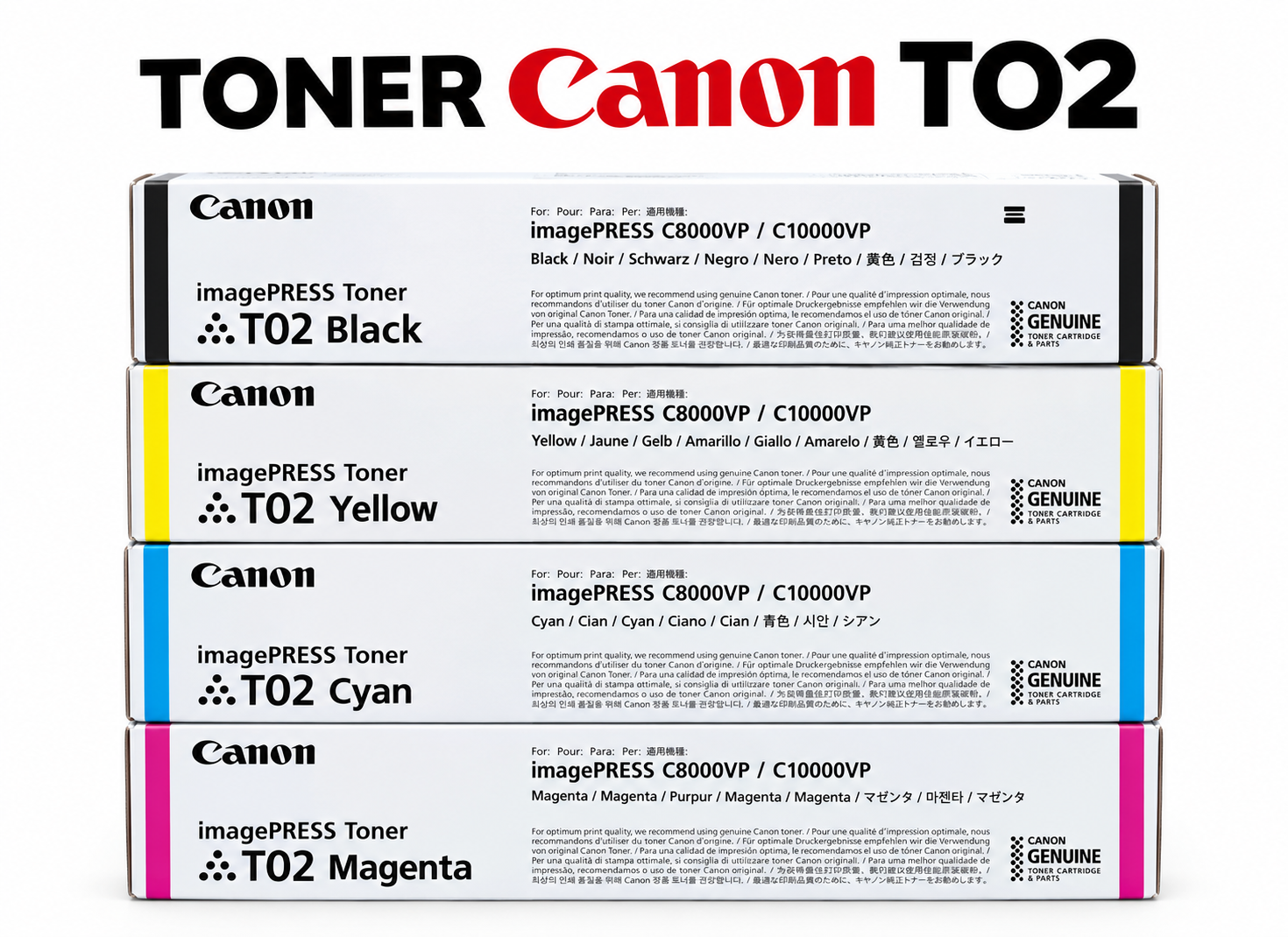 Tóner Canon T02 CMYK